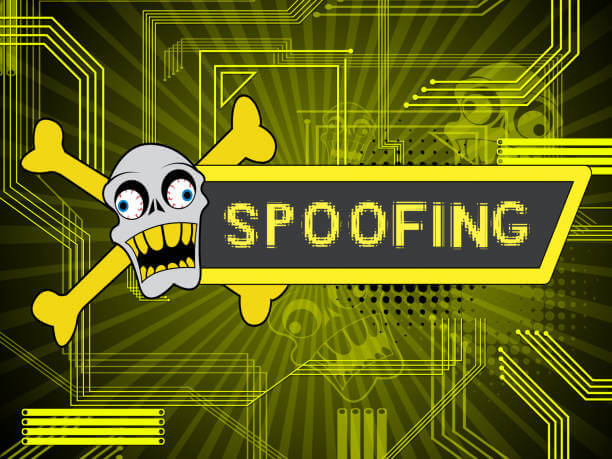 Spoofing Attack Cyber Crime Hoax 2d Illustration Means Website Spoof Threat On Vulnerable Deception Sites