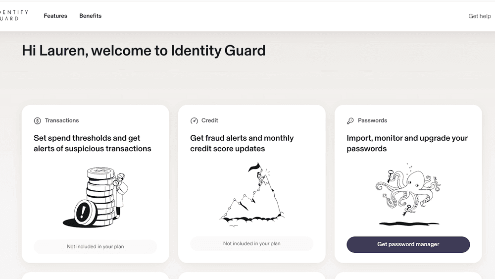 identity guard welcome dash