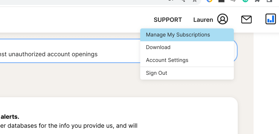 lifelock Manage My Subscriptions